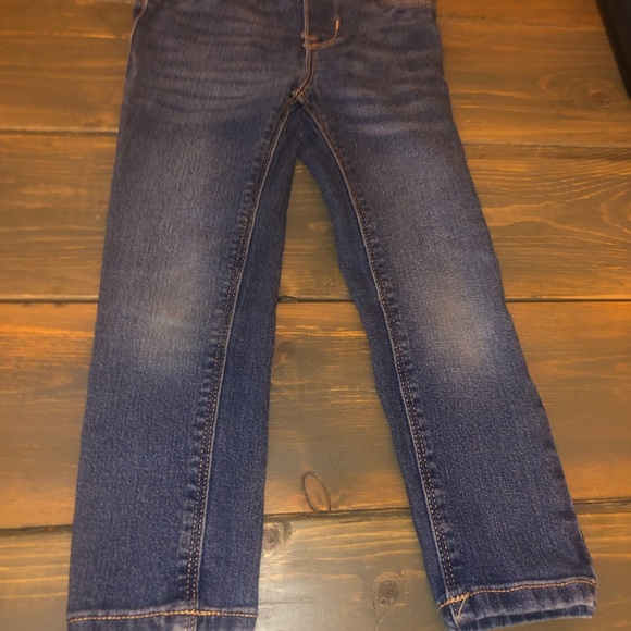 Lot 2 Old Navy Jean Jacket Denim Medium Wash 4T Girls & Jean Jeggings - Picture 7 of 10